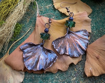 Ginkgo Leaf Earrings