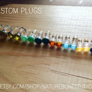 Glass Plugs/Gauges for Ears, Custom Made