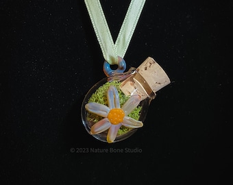 Flower Bottle Necklace