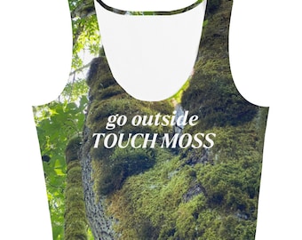 Go Outside Touch Moss crop top