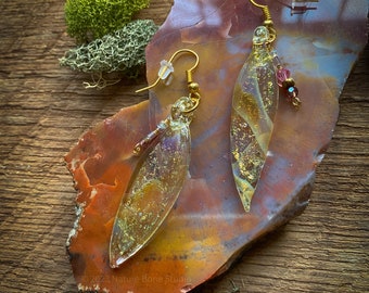 Gold Pixie Wing Earrings