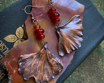 Ginkgo Leaf Earrings