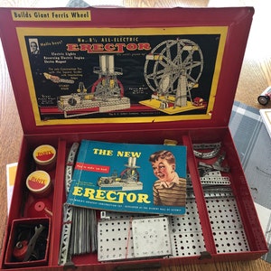 Vintage 1950s Erector Set No. 8 1 2 the A.C. Gilbert Company