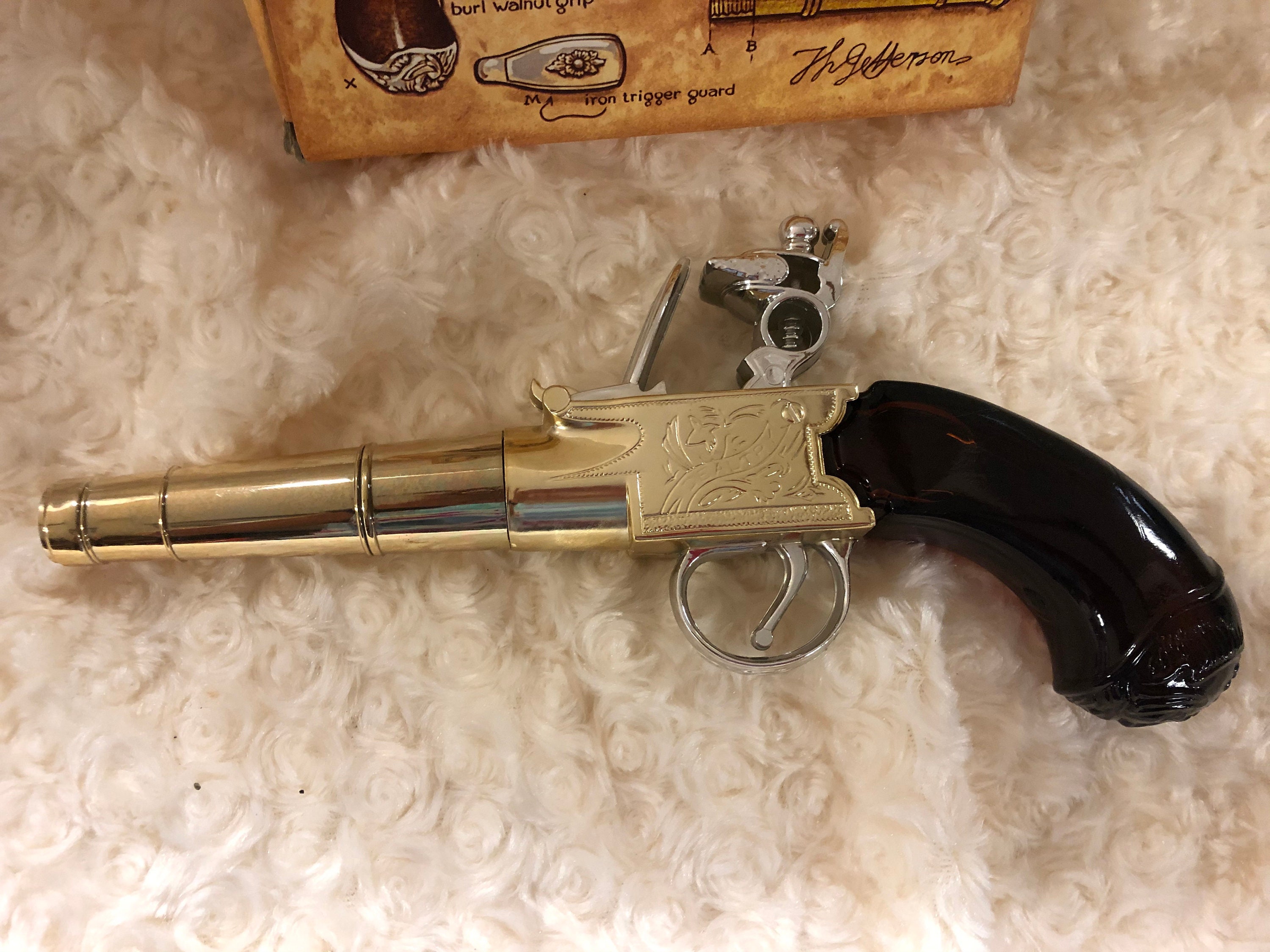 Vintage Avon Decanter Thomas Jefferson Handgun With Deep Woods Etsy