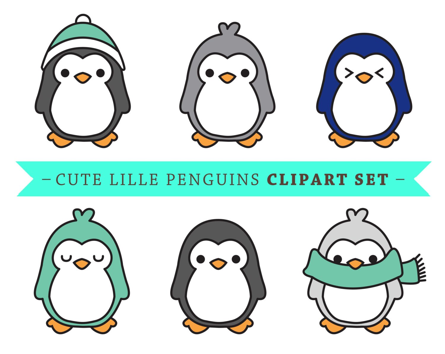 Cute Penguin Clip Art