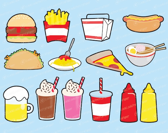 Premium Vector Clipart Kawaii Junk Food Clipart Kawaii Food Clip Art Set  High Quality Vectors Kawaii Clipart No Faces - Etsy Australia