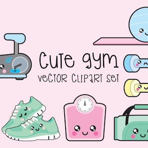 Premium Vector  Gym accessories watercolor clipart set fitness