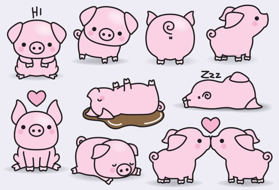 Premium Vector  Cute piggy illustration.