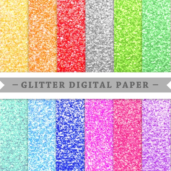 Premium Digital Paper Scrapbooking Paper Glitter Paper Etsy