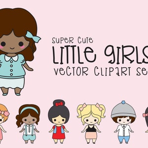 Baby Girl Faces Clip Art Set – Daily Art Hub // Graphics, Alphabets & SVG