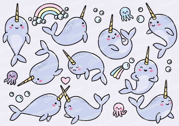 Featured image of post Kawaii Narwhal Clipart Perfect for creating greeting cards invitations and stationery decorating your blog or website