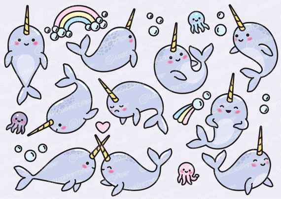 Featured image of post Kawaii Narwhal Clipart Perfect for creating greeting cards invitations and stationery decorating your blog or website