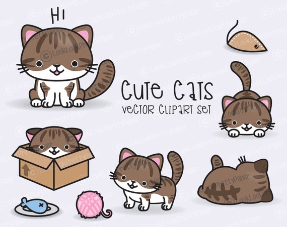 Premium Vector  Cute cats icon vector collection