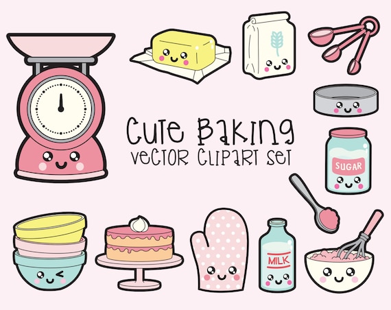 Cute Retro Weighing Scale with Sugary Food. Editable Clip art