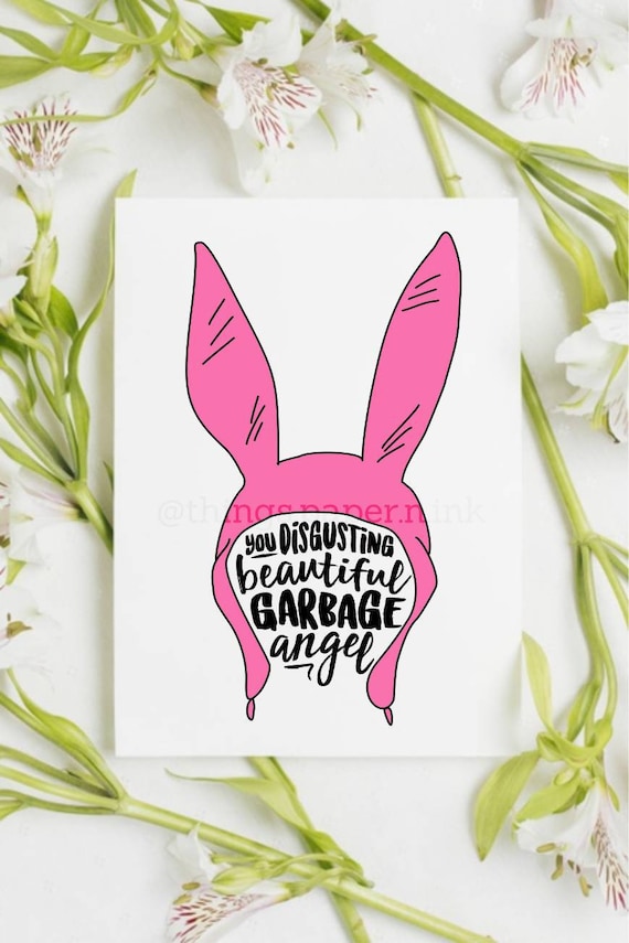 Louise Bunny Ear Hat with hair | Sticker