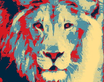 Lion Print Poster - Direct From The Artist