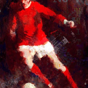 George Best, Print Poster, Digital Art - Direct From The Artist