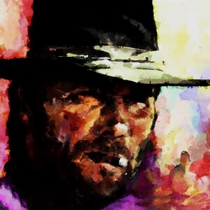 Clint Eastwood, Print Poster - Direct From The Artist