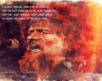 Luke Kelly, The Dubliners Print - Direct From The Artist