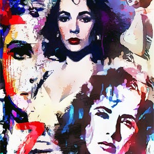 Elizabeth Taylor, Print Poster - Direct From The Artist