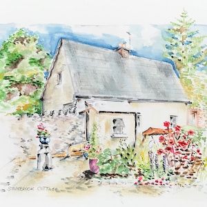 Old Irish Cottage Print Poster - Direct From The Artist