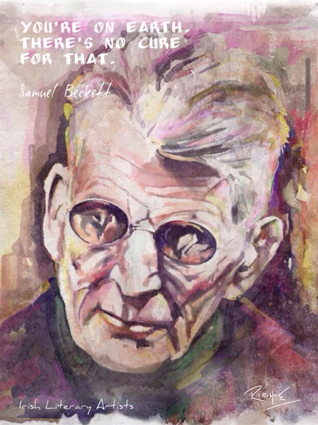Samuel Beckett, Print Poster - Direct From the Artist - Etsy