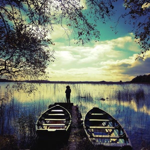 Lough Carra, Mayo, Irlanda, póster impreso, directamente del artista