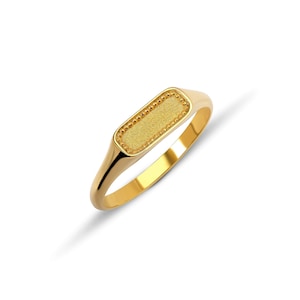 Mens Gold Signet Ring, 18K Gold Byzantine Ring, 14K Gold Byzantine Ring, Unisex Ring Gold, Greek Gold Ring, Greek jewelry Gold