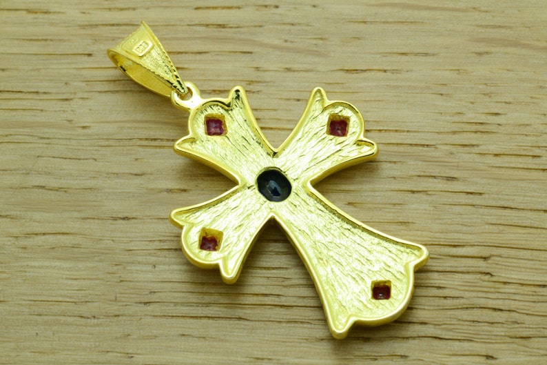 ᐈ Croce Ortodossa Collana - Gioielli di Lusso in Oro e Diamanti