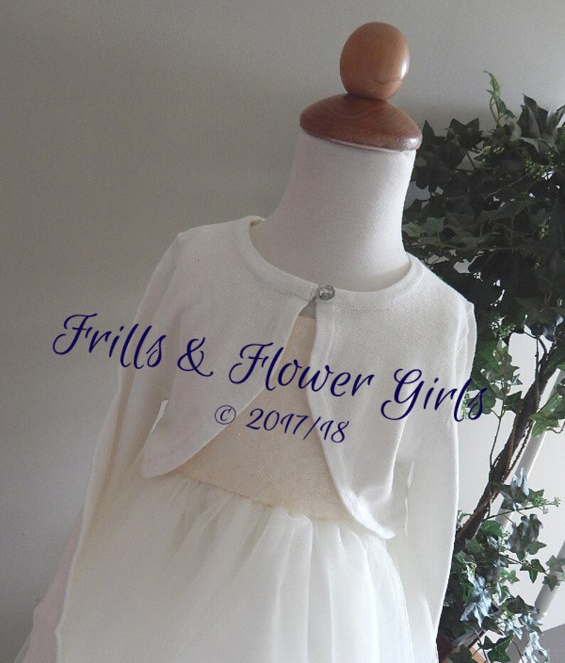 childrens silver bolero shrug