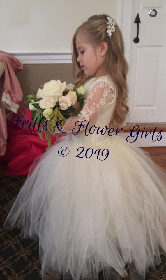 ivory leotard for flower girl