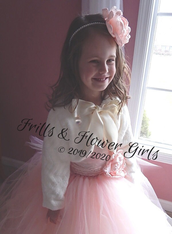 flower girl fur jacket