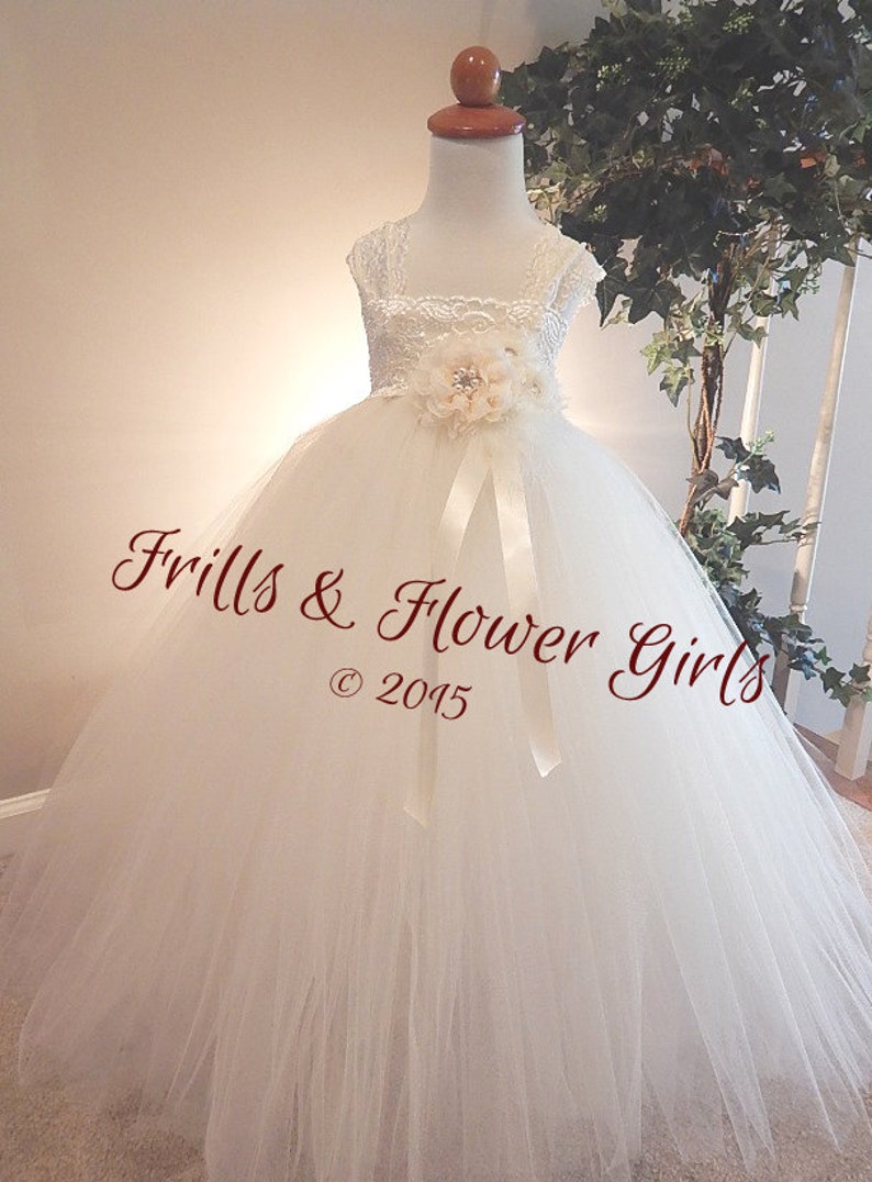 Ivory Flower Girl Dress Ivory Lace Flower Girl Dress LINED Etsy