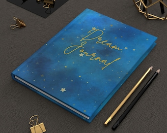 Dream Journal, Hardcover Journal, Daily Diary, Sleep Notebook