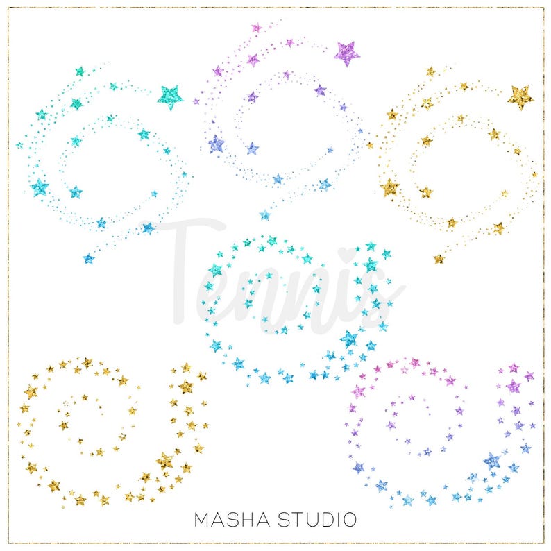 Tennis Girls Clipart, Hand Drawn Illustrations, Cute Tennis Players