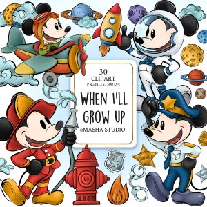 Personaggio astronauta, Clipart professioni, Pilota Steamboat Willie, Clipart pompiere, Clipart poliziotto, Clipart astronauta, Clipart spazio
