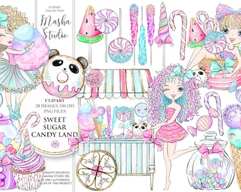 Sweet Sugar Candy Land Clipart Sweet Clipart Candy Clipart Sugar Girl Clipart Lollipop Clipart Gumball Machine Clipart Cotton Candy Clipart