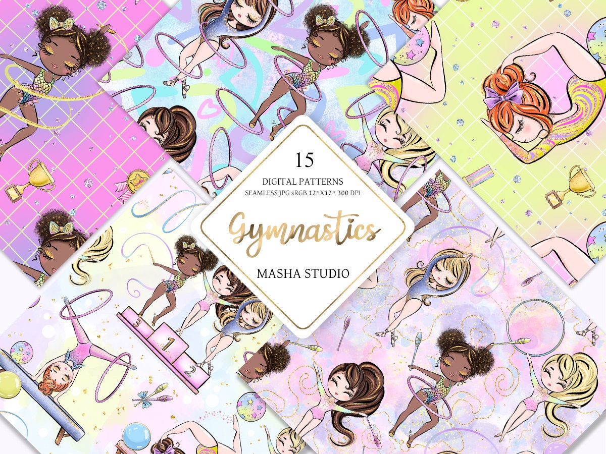 Paper House 3D Gymnastics scrapbooking stickers