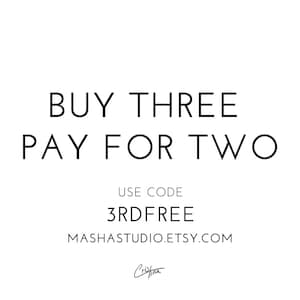 COUPON Buy three items get one of them for free