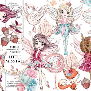 Little Miss Fall Clipart Fairy Clipart Fall Clipart Fox Clipart Swan Clipart Deer Clipart Forest Fairy Clipart Fairies Clipart Planners