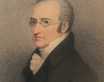 Dżentelmen o łagodnym spojrzeniu wspaniale uchwycony na portrecie Adama Bucka w 1821 r.