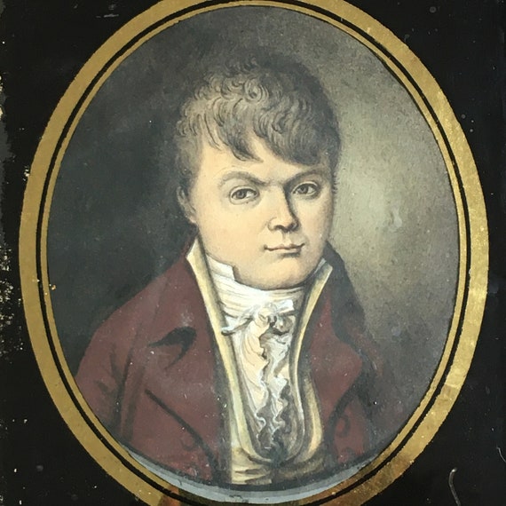 Small but Massive in Character, Regency Portrait of a Most Expressive Young Gentleman