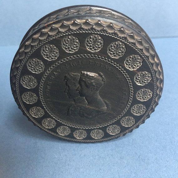 Oh So Finely Decorated Queen Victoria and Prince Albert Commemorative Snuff Box