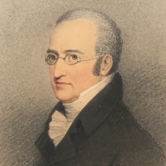 A Gentleman with a Gentle Gaze wonderfully captured in a Portrait by Adam Buck in 1821