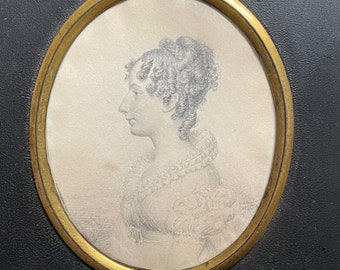 Antique Portrait Miniature – Mary Douglas, Charles Hayter, 1821