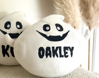 Personalised Ghost Squishable Teddy Gift Halloween Spooky Season Boo Box Filler Squidgable Cuddly Ghoul Hallows Eve Customised Present