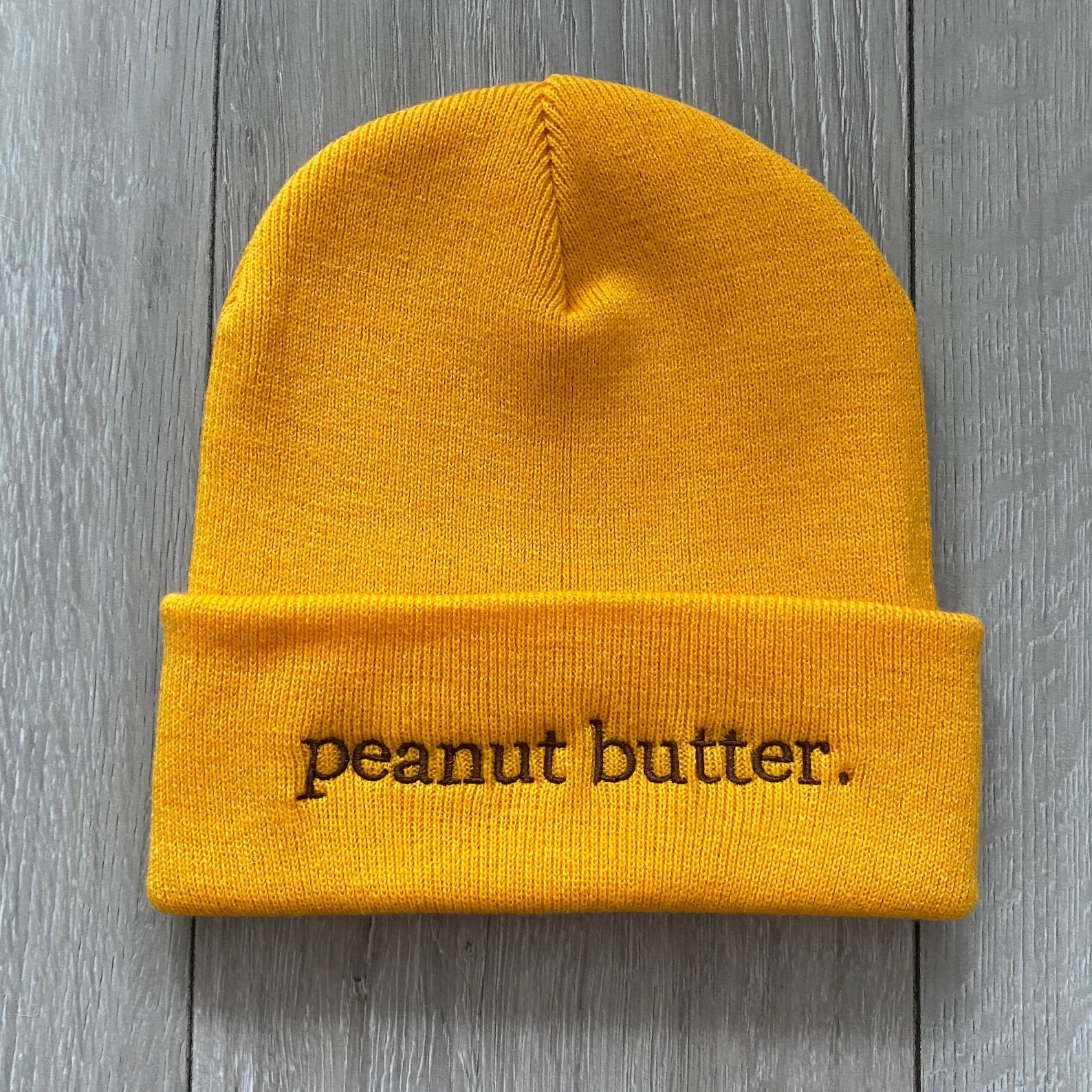 Peanut Butter Beanie. Unisex Embroidered PBJ Foodie Cute Etsy