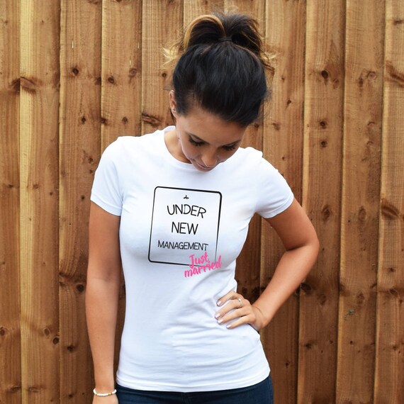 Under New Management Funny Just Married T-Shirt Under New Management Funny Just Married T-Shirt