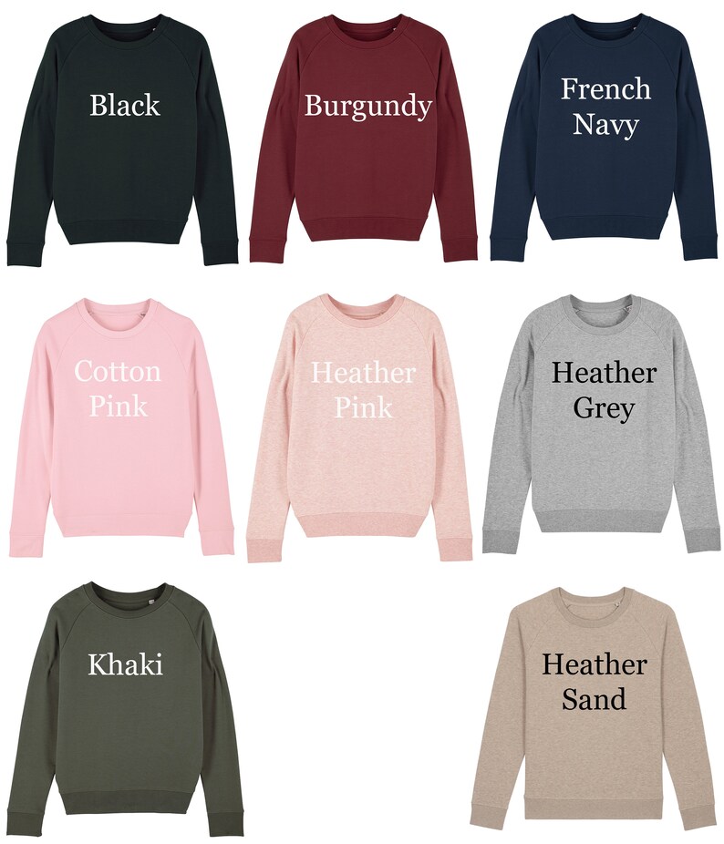 Personalised Name Embroidered Sweater. Women's Mens Etsy