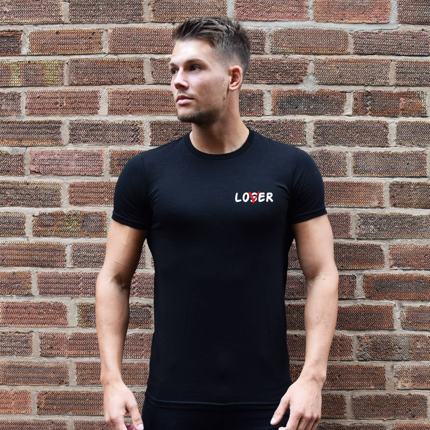 Image of Lover Men's T-Shirt. Tumblr, Novelty, Slogan, Cute, Loser, Funny, Humour, Fashion, Parody, Gifts For Him, Love Conquers